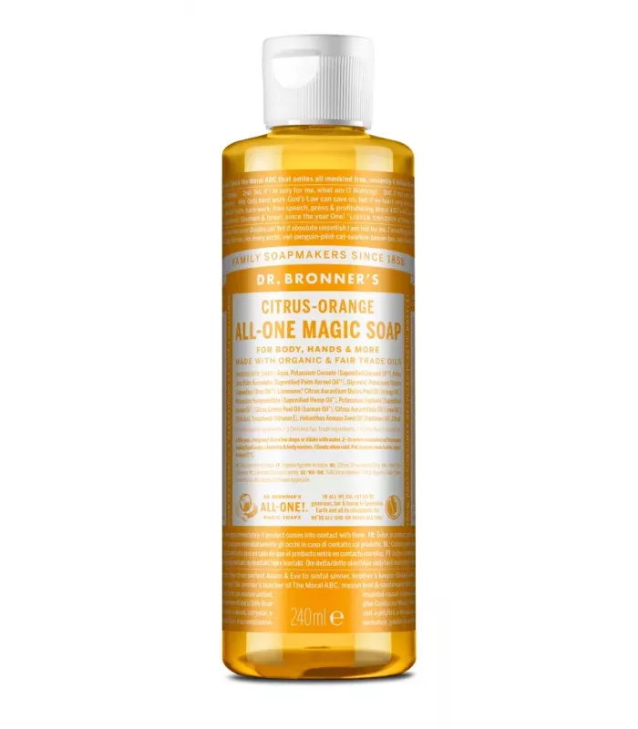 Jabón líquido cítrico-naranja bio de 240 ml de Dr. Bronner's