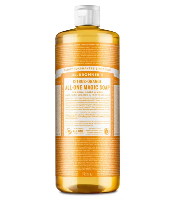 Jabón líquido cítrico-naranja bio 945ml Dr. Bronner's
