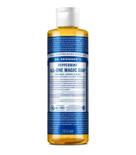 Jabón líquido de menta Bio 240 ml de Dr. Bronner's
