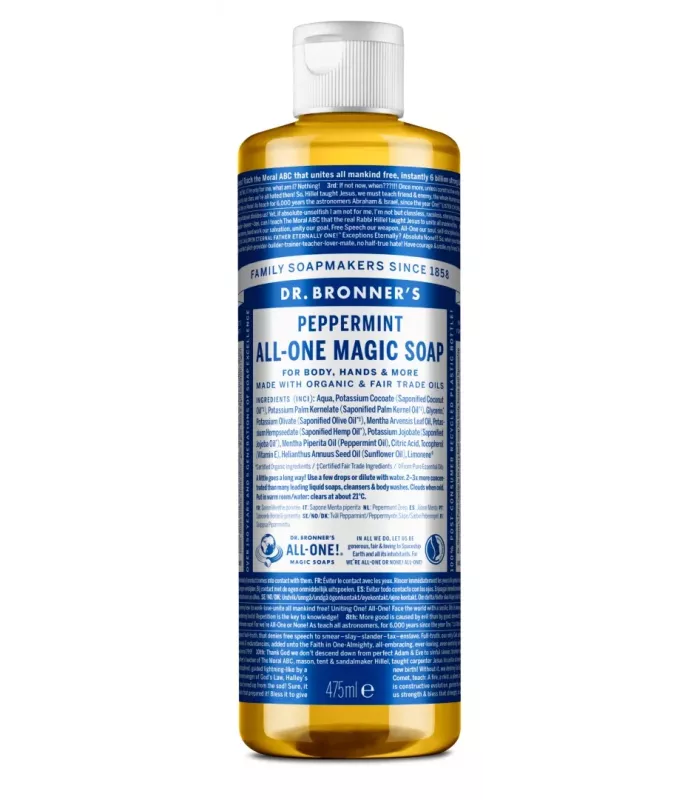 Jabón líquido de menta Bio 475 ml de Dr. Bronner's
