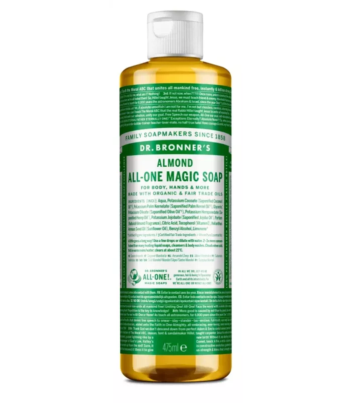 Jabón líquido de almendra bio 475 ml Dr. Bronner's