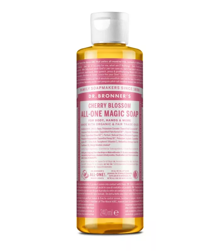 Jabón líquido bio de 240 ml con aroma a flor de cerezo