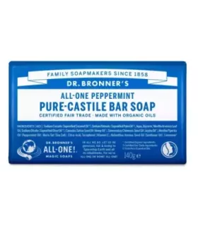 Imagen de la fragancia de menta del Jabón Líquido de Castilla de Dr. Bronner's