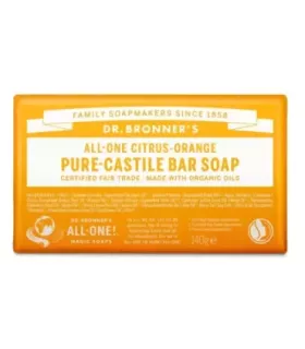 Aceite orgánico de cítricos en Jabón Líquido de Castilla Cítrico-Naranja de Dr. Bronner's
