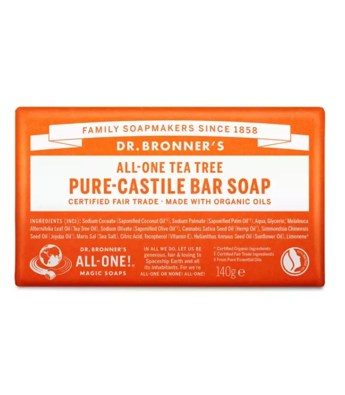 Jabón Líquido de Castilla Dr. Bronner's con aceite de árbol del té