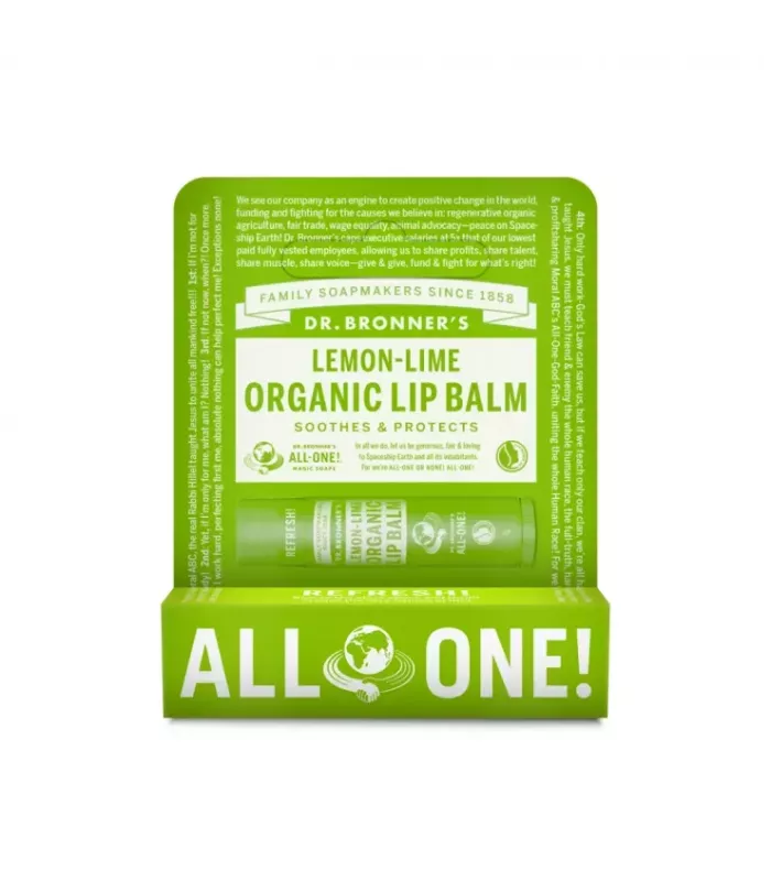 Bálsamo labial 100% natural de Dr.Bronner's con cera de abeja