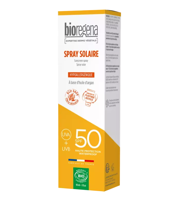 Spray solar SPF 50 BIO de Bioregena