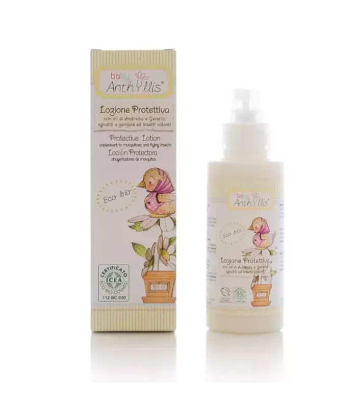 Loción corporal natural repelente de mosquitos con aceites de Andiroba y Geranio