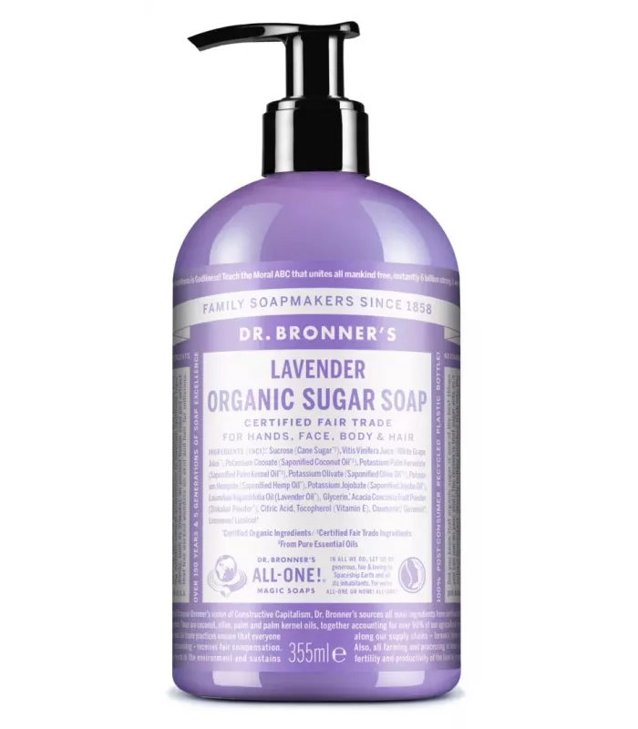 Jabón de azúcar de lavanda Dr. Bronner's