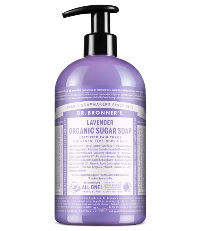 Jabón de azúcar de lavanda 710ml Dr. Bronner's