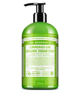 Jabón de azúcar de lima-lemongrass Dr. Bronner's