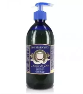 Imagen de un producto hidratante y emoliente que regenera la piel sensible y aporta brillo al cabello.