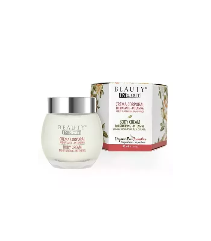 Crema Corporal Hidratante Intensiva Beauty In&Out Marnys con karité y jalea real BIO.