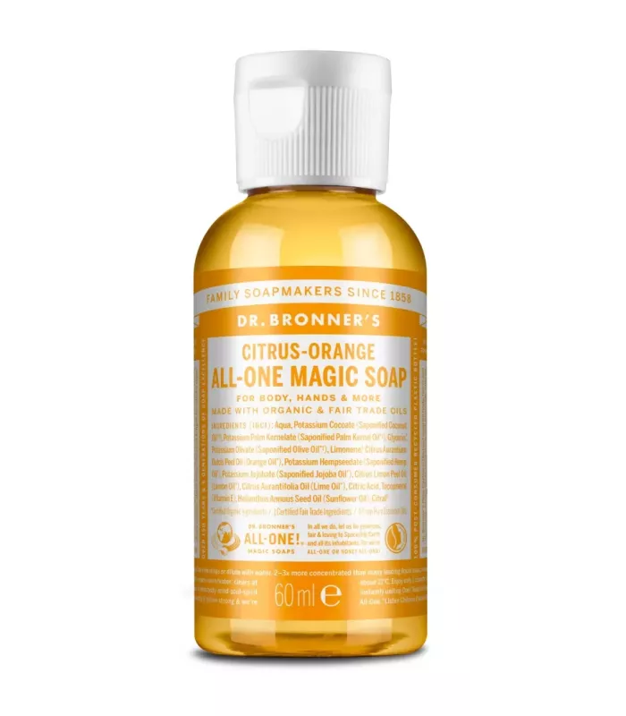 Jabón líquido Dr. Bronner's de cítricos y naranja
