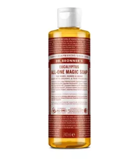 Jabón líquido de eucalipto Dr. Bronner's en envase de 240 ml