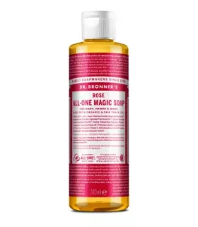Jabón líquido de rosas Dr. Bronner's