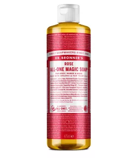 Jabón líquido de rosas Dr. Bronner's 475 ml