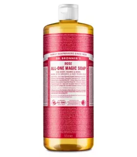 Jabón líquido de rosas Dr. Bronner's