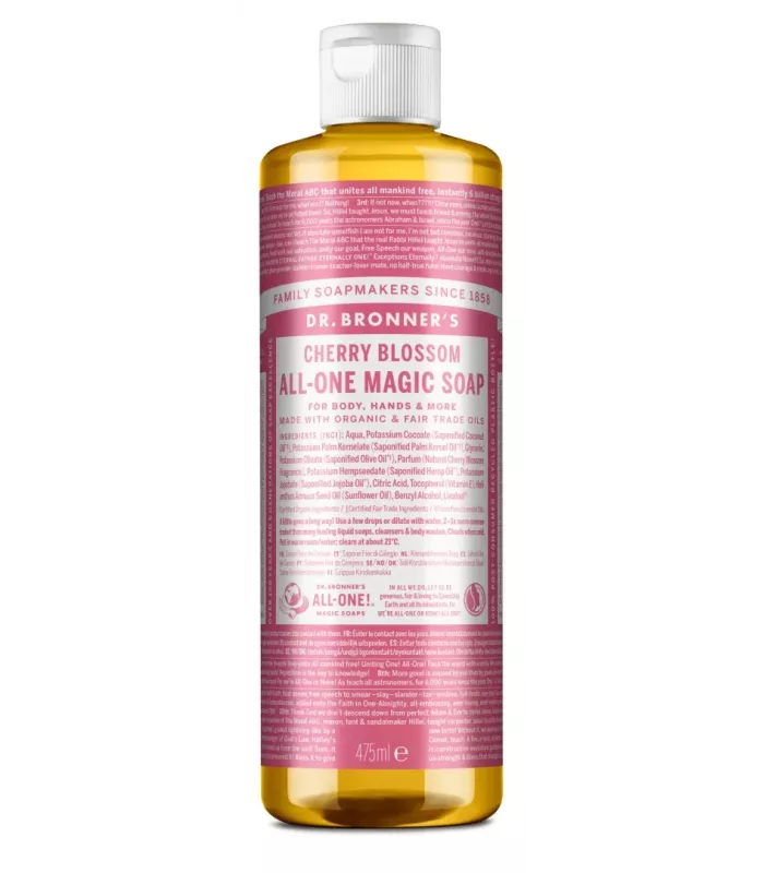 Jabón líquido bio de 475 ml con aroma a flor de cerezo