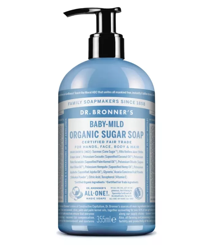 Jabón de azúcar neutro para bebé Dr. Bronner's