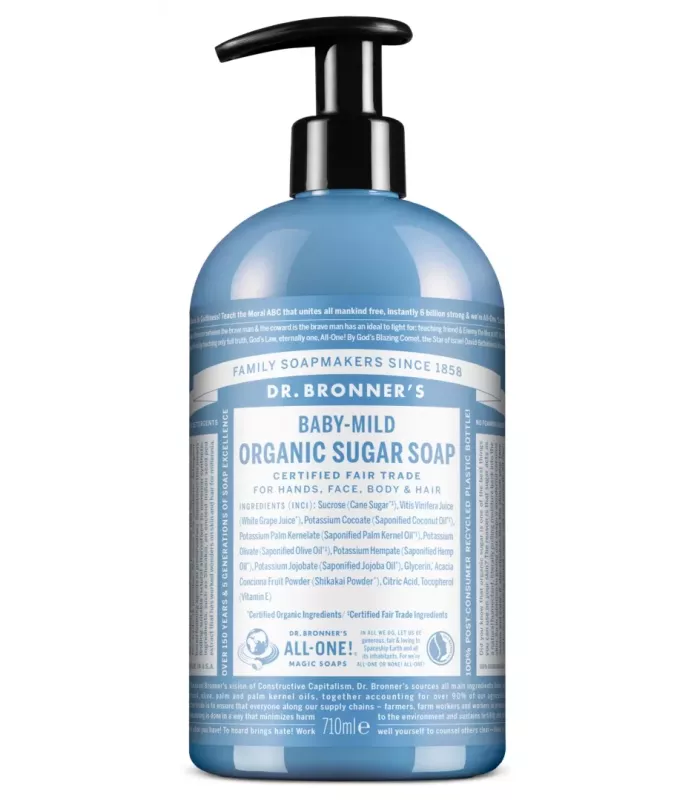 Jabón de azúcar neutro para bebé Dr. Bronner's