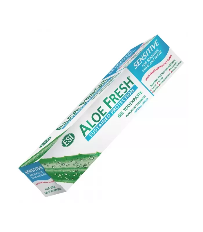 Dentífrico en gel natural para dientes y encías sensibles