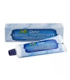 Imagen del dentífrico ayurvédico Dabur al albahaca 100ml