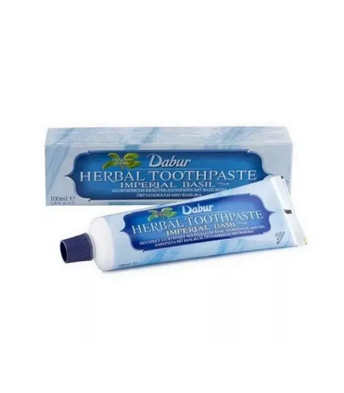 Imagen del dentífrico ayurvédico Dabur al albahaca 100ml