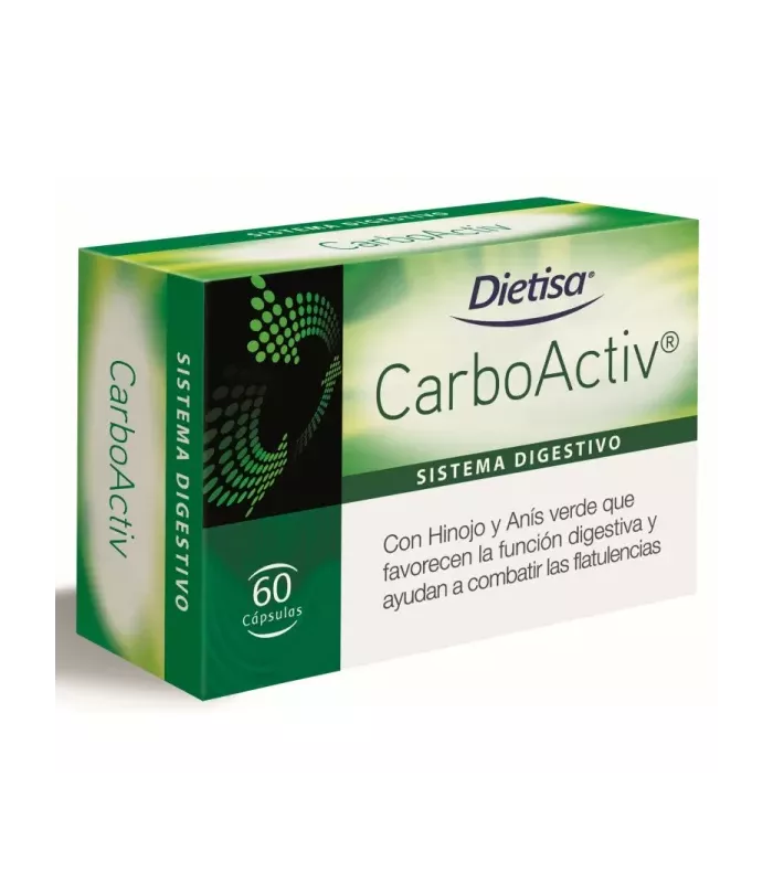 Imagen del complemento alimenticio de Carbón Vegetal activado con Hinojo y Anís verde