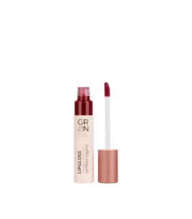 Brillo de labios rojo ciruela