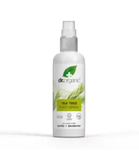 Spray desodorante para pies con árbol de té y aceite de menta