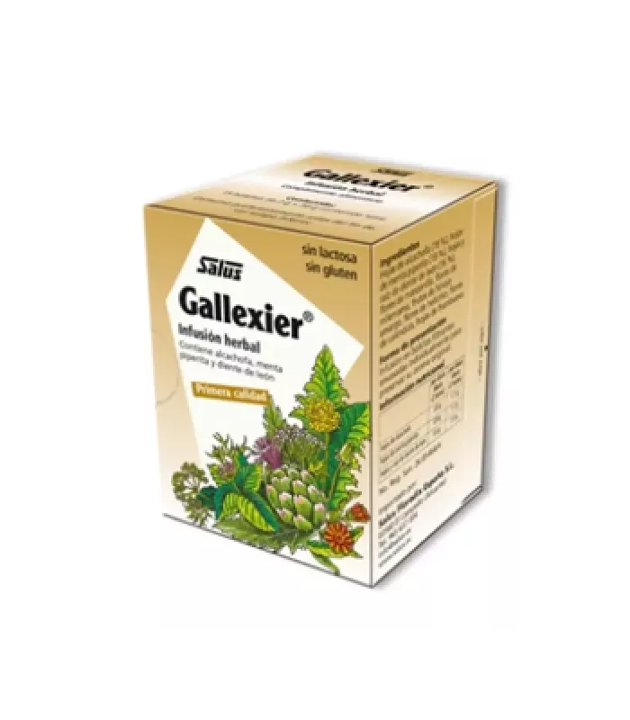 Infusión Gallexier con ingredientes naturales para mejorar la digestión.