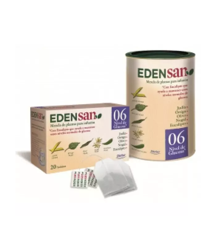 Infusión de plantas secas con eucalipto