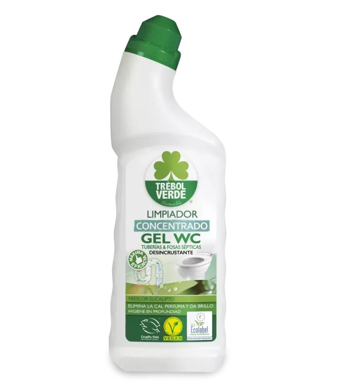 Gel limpiador desincrustante para WC