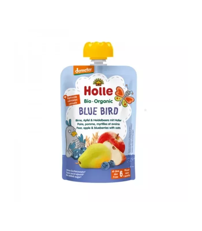 Smoothies Holle: merienda saludable y fácil de comer para niños a partir de 6 meses.