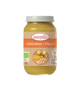 Potito de verduras con pollo Babybio
