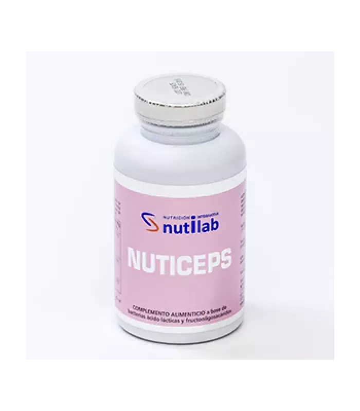 Cápsulas de probióticos y prebióticos para la salud intestinal.