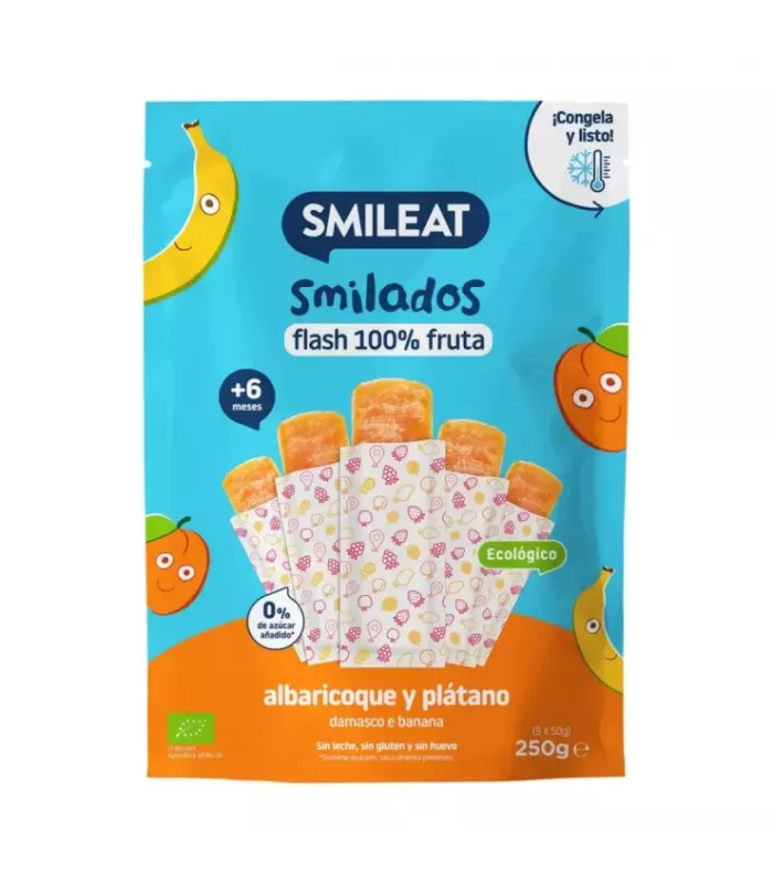 Snack de fruta congelable para bebés