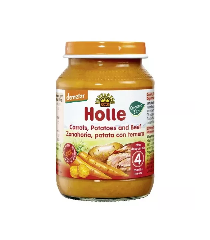 Potito ecológico de zanahoria
