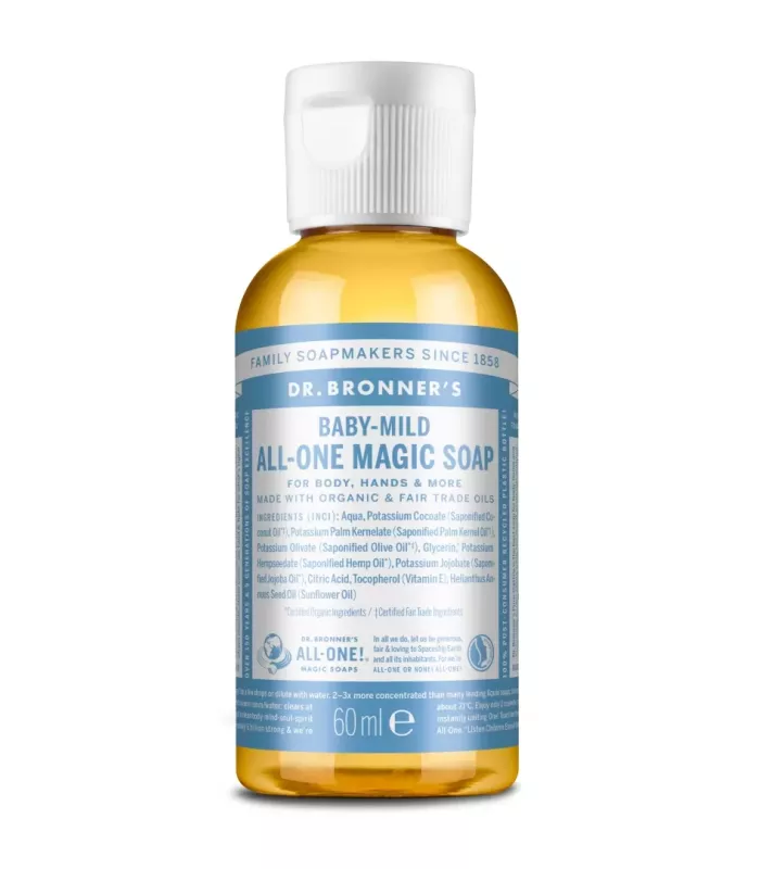 Jabón líquido para bebés Neutro 60ml Dr. Bronner's