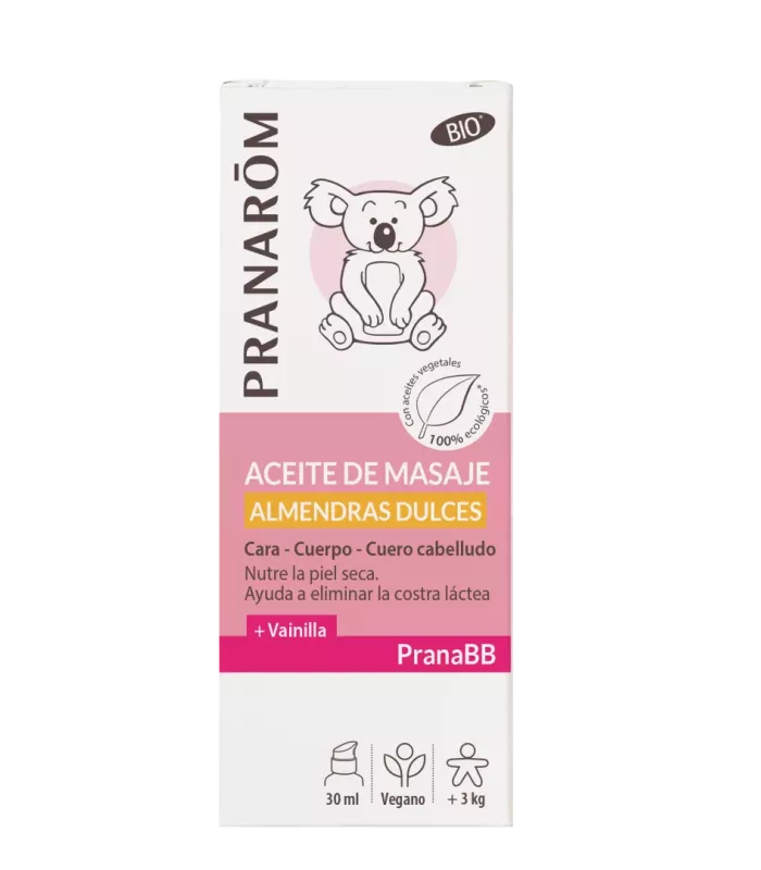 Aceite de masaje de almendras dulces con vainilla