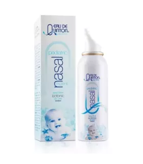 Imagen de un producto recomendado para la higiene nasal diaria y el tratamiento de congestiones y resfriados.