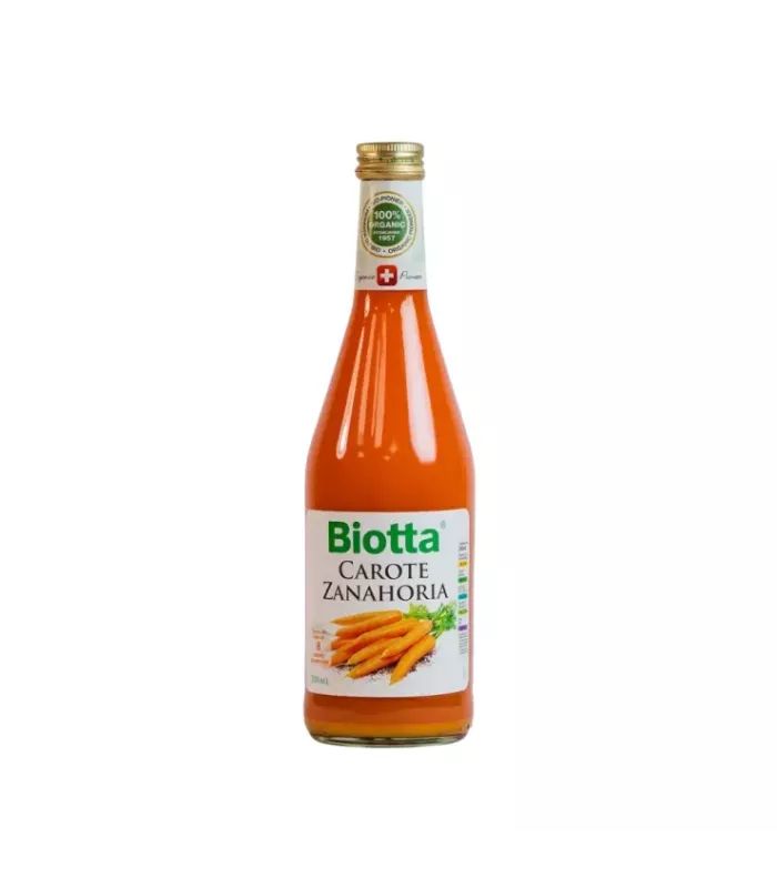 Jugo puro de zanahoria biológico