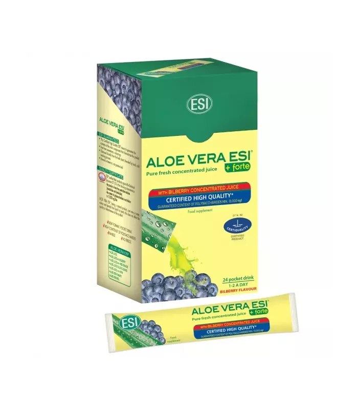 Imagen de zumo concentrado de aloe vera con arándano en formato pocket drink