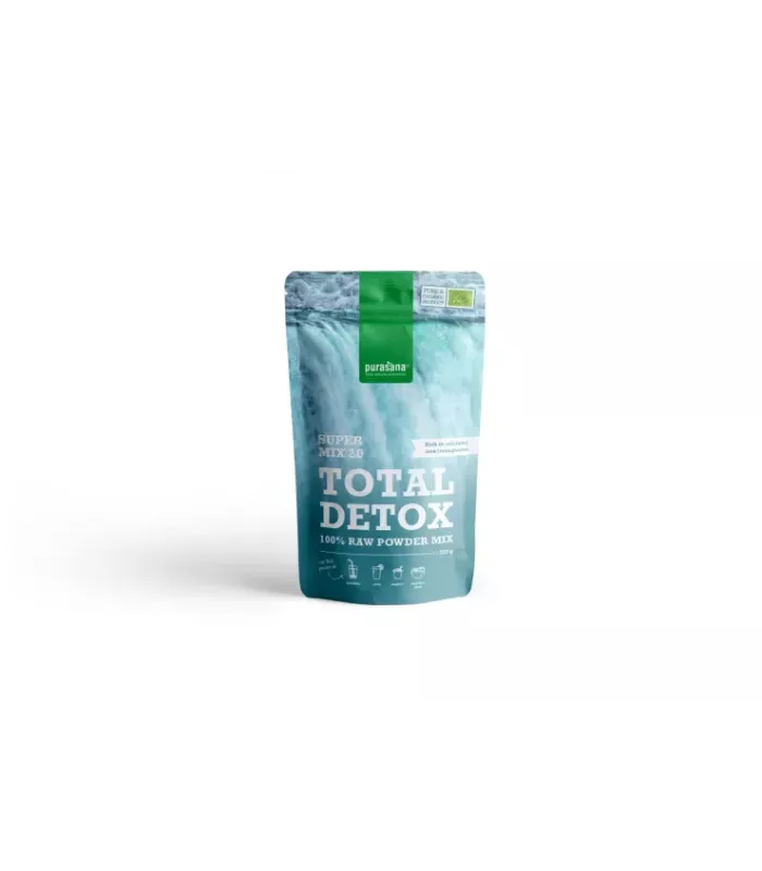 Batido de Total Detox Mix 2.0 con espirulina y hierba de cebada