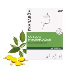 Cápsulas para inhalación que despejan la nariz en caso de congestión.