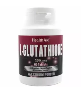 Suplemento L-Glutatión 250 mg de Health Aid