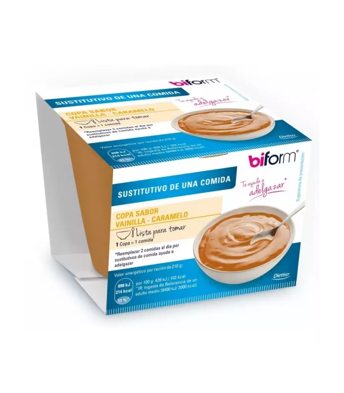 Crema sustitutiva de comidas para control de peso.