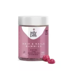Gummies para cabello y uñas con sabor a frambuesa