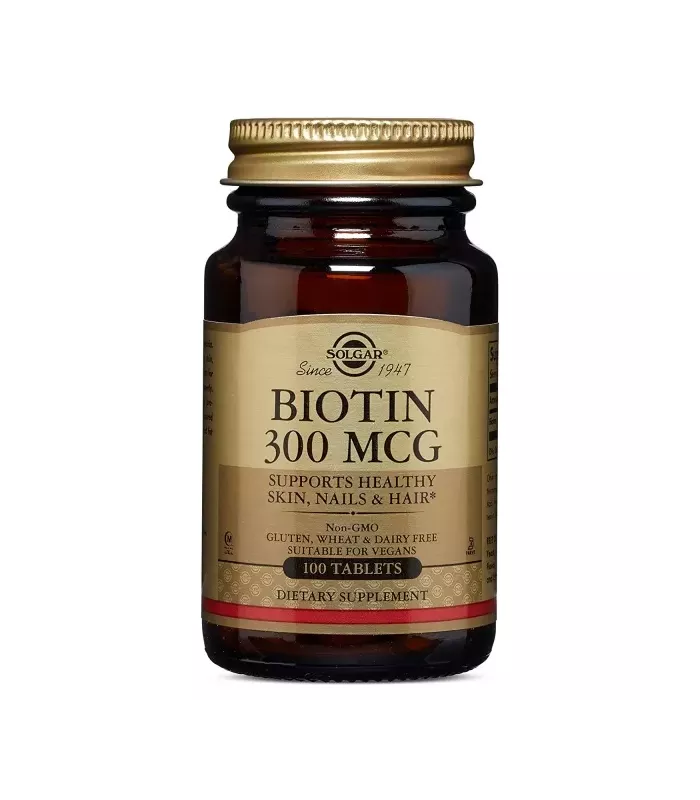 Suplemento de biotina para un metabolismo saludable y cuidado del cabello y la piel.